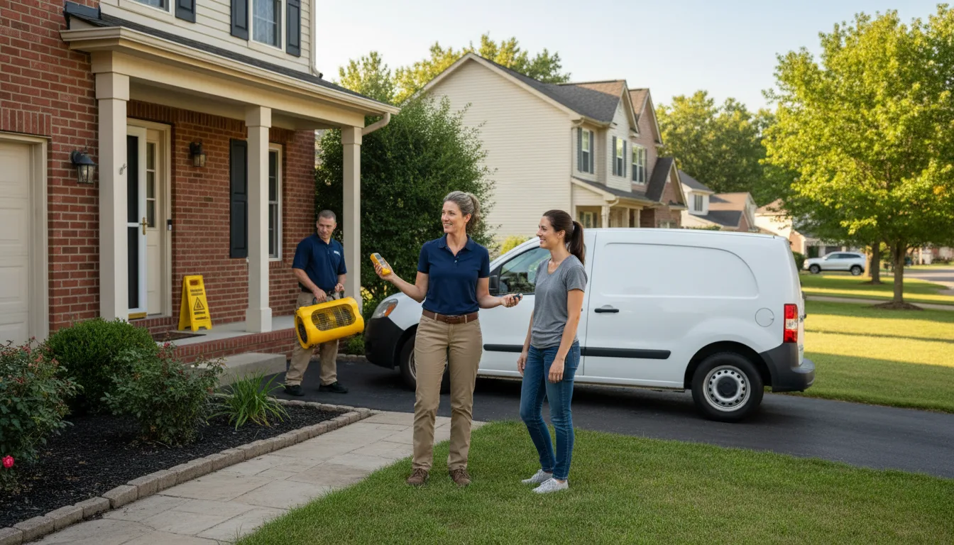 Residential water damage restoration in Caddo Gap, AR